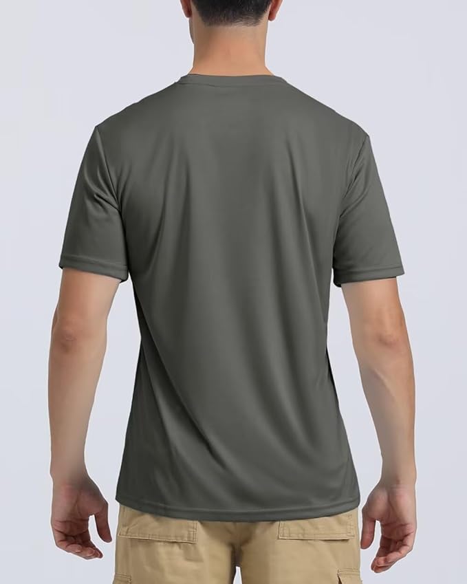 Boladeci Men's Swim Shirt Short Sleeve UPF 50+ Sun Protection SPF UV Moisture Wicking Lightweight Quick Dry Rash Guard-StrideForce Fitness