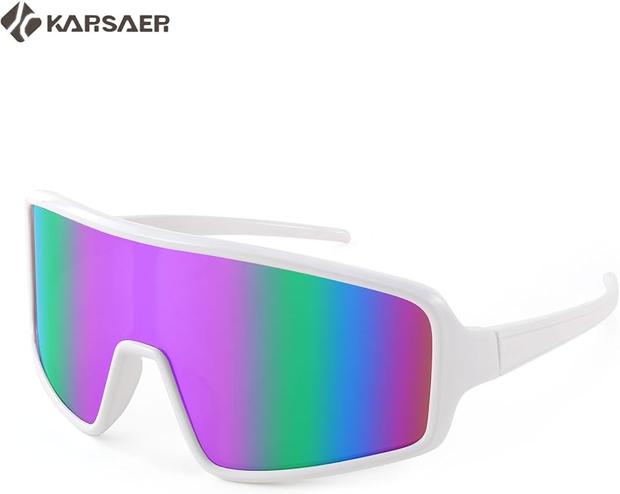 Karsaer Vision Sports Sunglasses Cycling Glasses Baseball Softball Sunglasses Unisex for Adult Youth Kids Boys Girls 8-16-StrideForce Fitness