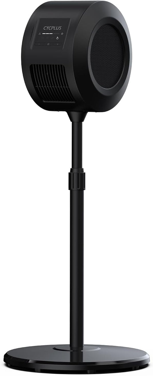 CYCPLUS Smart Indoor Cycling Fan, BLDC Motor Drive, 5 Speed Modes with Remote and APP Control, Low-Noise Bluetooth/ANT+ Cycling Fan for indoor Bike Trainers, Stationary/Spin Bikes, Cross Training-StrideForce Fitness