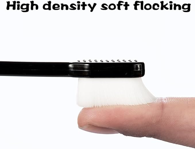 IMIKEYA Soft Micro-Nano Toothbrush 4Pcs Set with Flat Wave Heads, Ultra-Soft Bristles for Sensitive Gums, Household Oral Care Tool for Adults and Maternal Use