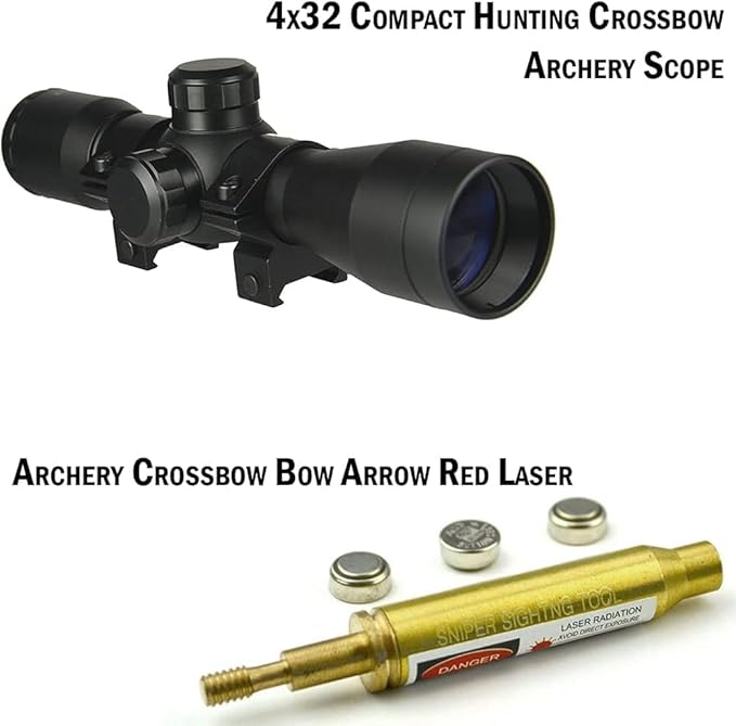 GOTICAL Archery Crossbow Bow Arrow Red Laser Sighting Tool Boresighter Bore Sight-StrideForce Fitness