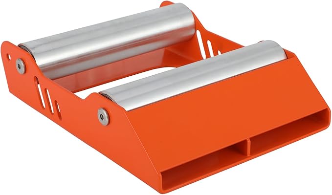 Motorcycle Wheel Cleaning Stand 600 Capacity Paddock Roller Stand Universal for Tire Cleaning Chain Lubrication for Dirt Pit Street Bike Orange-StrideForce Fitness