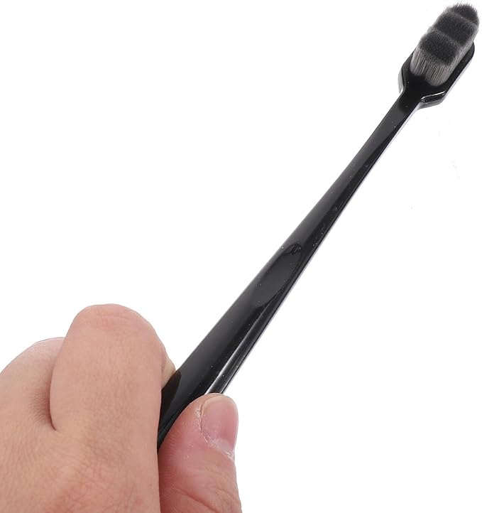 balacoo 4Pcs Soft Bristle Adult Toothbrush Ergonomic Folding Travel Toothbrushes for Sensitive Gums Comfortable Non-Slip Handle Portable Oral Care Random Color