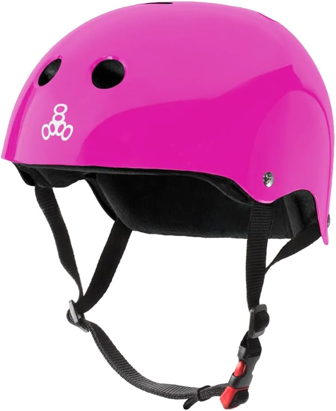 Triple Eight Certified Sweatsaver Helmet for Skateboarding, BMX, Roller Derby, Roller Skating, Inline Skating, Scooter and Bike-StrideForce Fitness