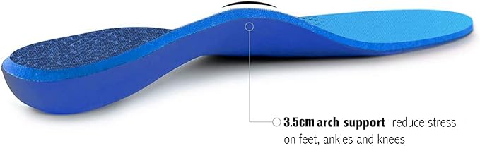Plantar Fasciitis Feet Insoles Arch Supports Orthotics Inserts Relieve Flat Feet, High Arch (Mens 14-14 1/2)-StrideForce Fitness