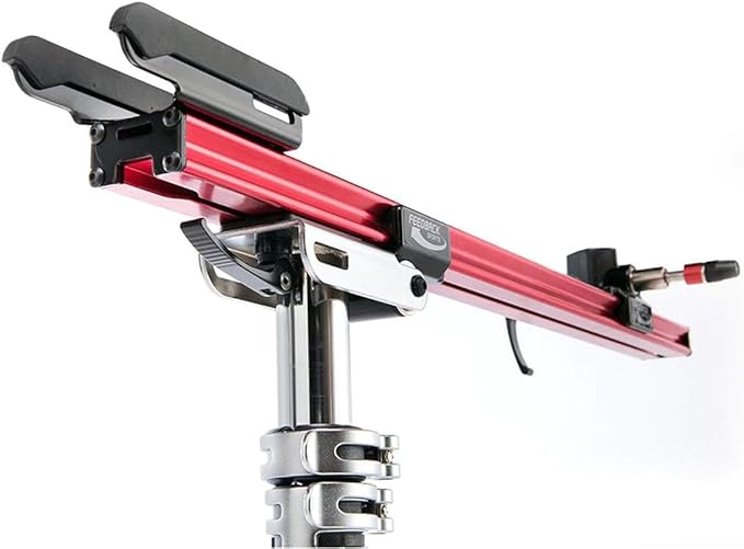 FEEDBACK SPORTS | Sprint Bike Repair Stand | Compact Bicycle Workstand W/Tripod Base | 360-Degree Rotation | Dropout Style Mount | Red-StrideForce Fitness