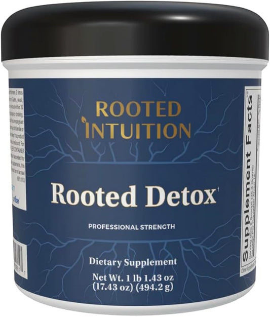 Rooted Detox | Phase II & III Liver Cleanse Powder with Brown Rice Protein Fiber & Alkalinizing Phytonutrients | Sugar Free | 17.43 oz-StrideForce Fitness