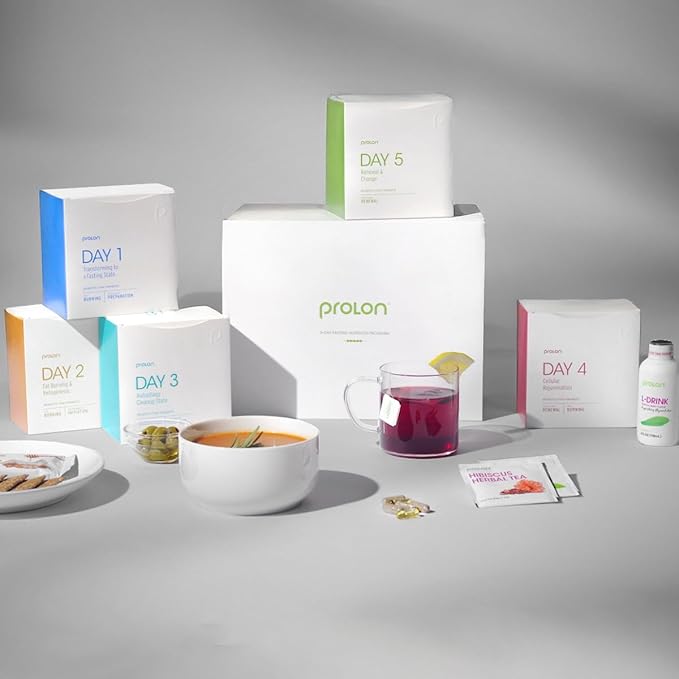 ProLon 5 Day Fasting Kit | Fasting Program for Women & Men | Developed to Not Break Your Fast | Low Calorie Pre Made Meals & Snacks | Plant Based Ingredients for Diet Support | Extended Variety-StrideForce Fitness