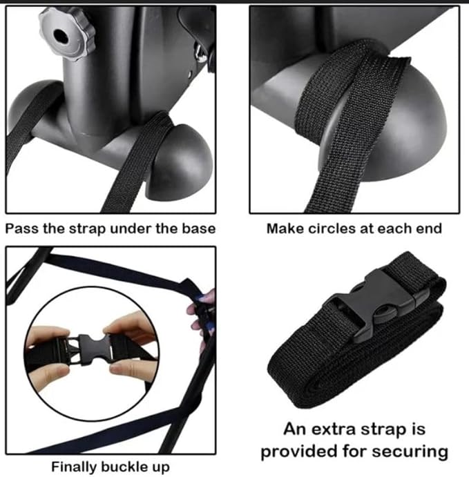 Mini Exercise Bike, himaly Under Desk Bike Pedal Exerciser Portable Foot Cycle Arm & Leg Peddler Machine with LCD Screen Displays-StrideForce Fitness