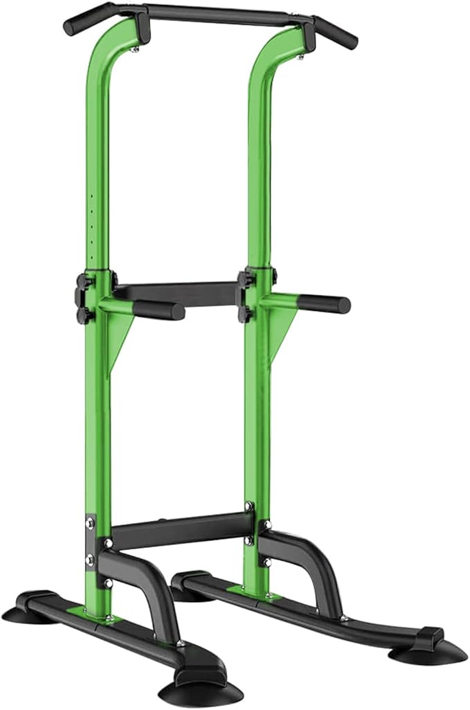SogesHome Power Tower Pull Up Bar and Dip Station Adjustable Height Dip Stand Multi-Functional Strength Training Fitness Workout Station-StrideForce Fitness
