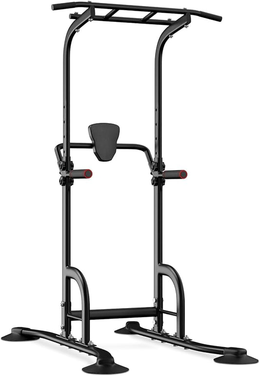 BangTong&Li Power Tower, Pull Up Bar Dip Station/Stand for Home Gym Strength Training Workout Equipment-StrideForce Fitness