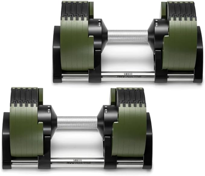 SMRTFT NUOBELL Adjustable Dumbbells | The Original All-in-One NUOBELL Adjustable Dumbbell Set | Feel Real Like Traditional Dumbbells | Highly Durable | Best 2 Year Warranty-StrideForce Fitness