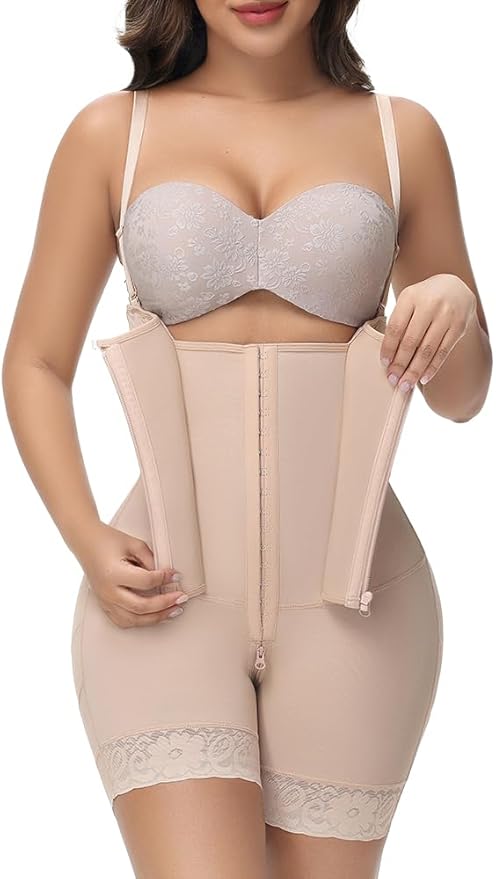 M MYODRESS Fajas Colombianas Moldeadoras Shapewear for Women Tummy Control Body Shaper Post Surgery Compression Garment-StrideForce Fitness