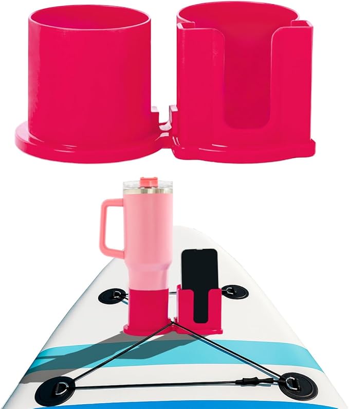 Paddleboard Cup Holder, Kayak Drink Holder for Paddle Board Cup and Phone Holder, Sup Surfboards Canoes Kayak Paddle Board Accessories for Types of Cup Bottle Drink-StrideForce Fitness