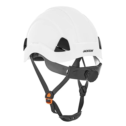Jackson Safety CH300 Climbing-Style Hard Hat - Non-Vented Construction Helmet with Chin Cup - ANSI Z89.1 & OSHA Compliant - (Multiple Colors)-StrideForce Fitness