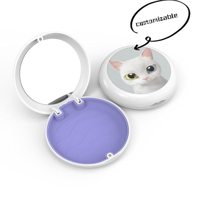 100PCS Aligner and Retainer Case with Mirror, Custom Personalized Logo Orthodontic Mouth Guard Case Customized with Any Image Logo and Text for Gift Business Logo