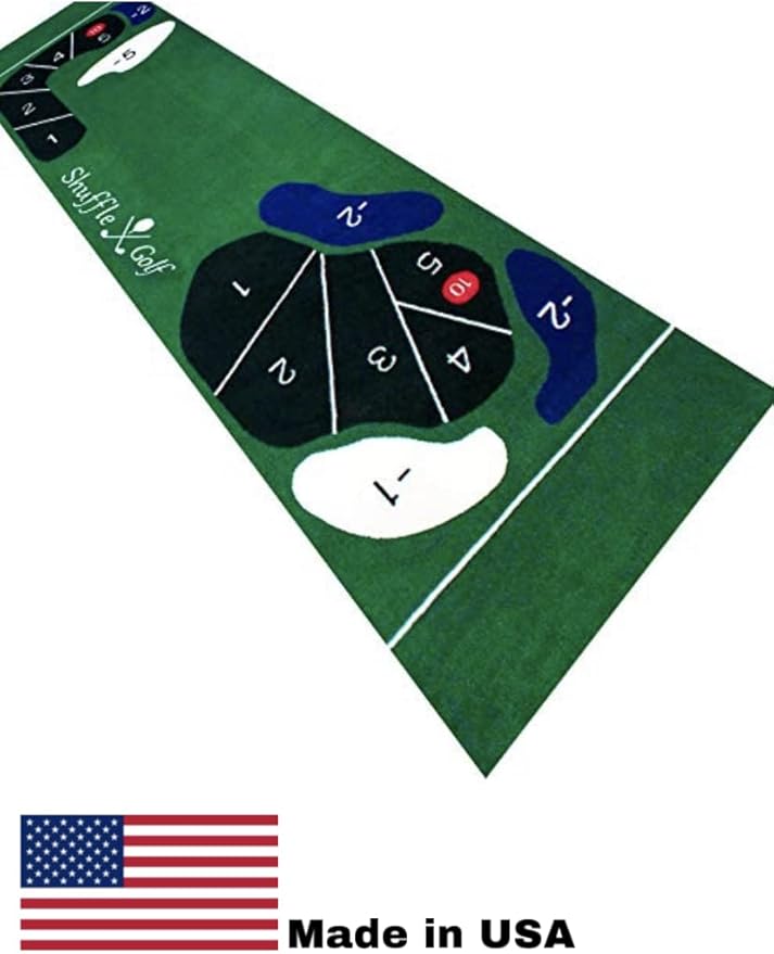 2' x 9' Interactive Golf Putting Mat with Non-Skid Rubber Back-StrideForce Fitness