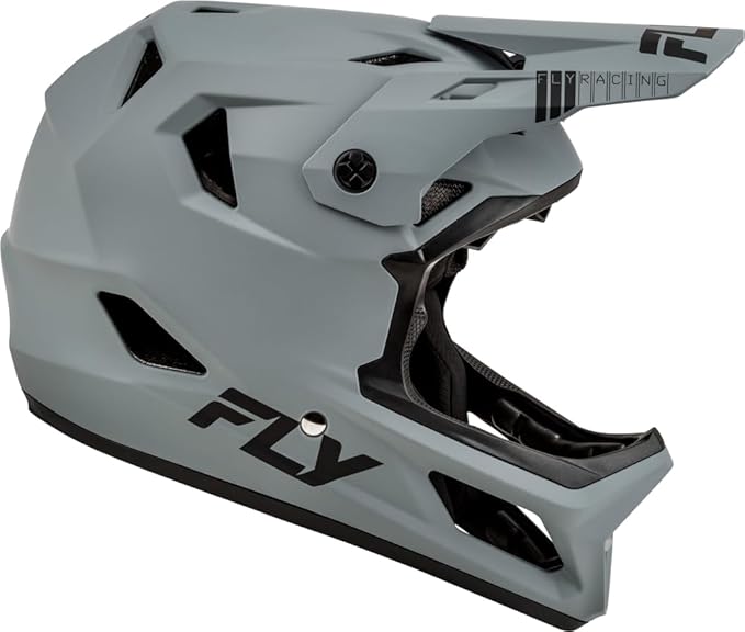 Fly Racing Rayce Full-Face Mountain Bike/BMX Helmet – ASTM F1952 DH Certified, CPSC 1203, CE EN1078, Poly-Alloy Shell, TFV Ventilation, Removable Liner-StrideForce Fitness