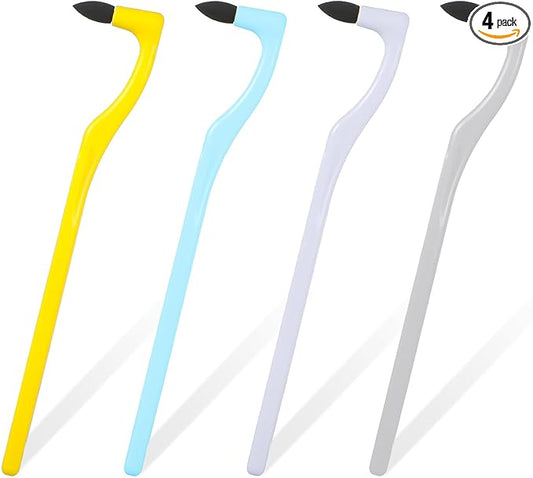 4 PCS Dental Tooth Stain Eraser Removers, Dental Plaque Tartar Eraser Polisher Professional Dental Picks Tooth Polisher and Plaque Remover for Teeth Whitening Polishing Adult Oral Care (4 Color)