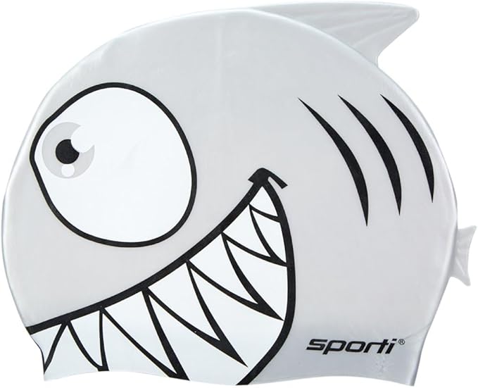 Sporti Silicone Swim Cap for Kids, Unisex Youth Swimming Cap, Protection Bathing Caps for Your Children, Aged 2-10-StrideForce Fitness