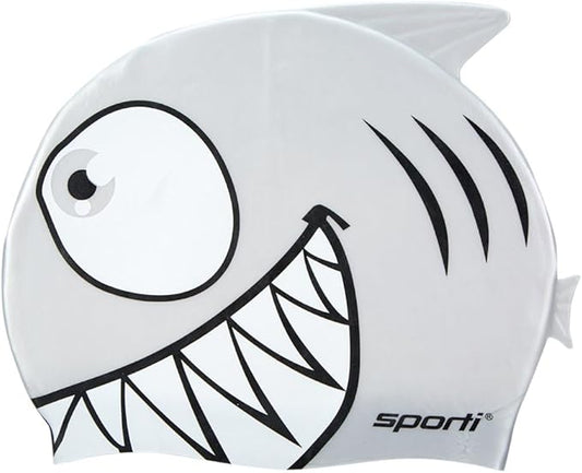 Sporti Silicone Swim Cap for Kids, Unisex Youth Swimming Cap, Protection Bathing Caps for Your Children, Aged 2-10-StrideForce Fitness