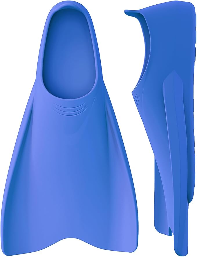 W WSTOO Streamlined Swimming Fins,Training Short Flippers,Silicone Swimming Flippers for Kids Adults Men and Women for Swimming Snorkeling and Diving-StrideForce Fitness