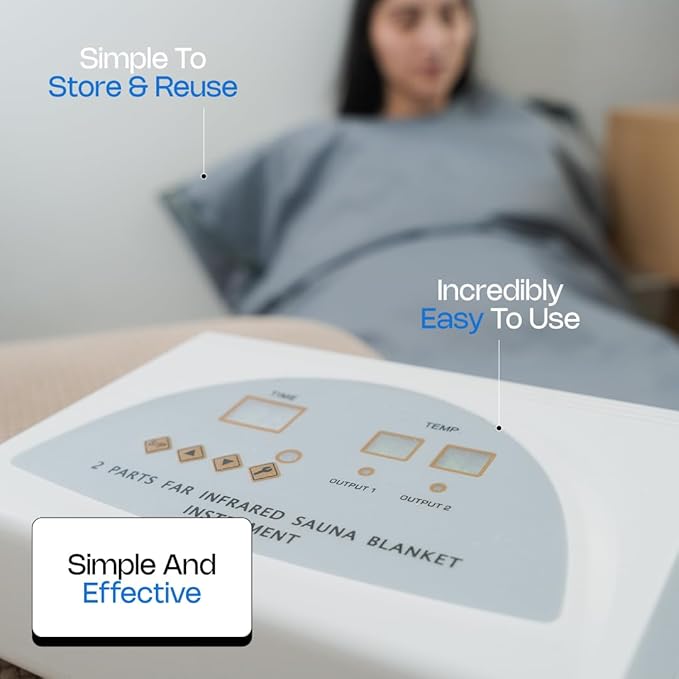 Angora Brands Sauna Blankets for Home Use - Sauna Wrap Full Body - Personal Sauna - Versatile Sauna Wrap- Portable Sauna for Home Relaxation- Sauna Blanket by Kryn-StrideForce Fitness