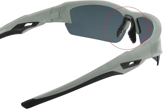 Polarized Sports Sunglasses for Men Women, Adjustable Nose Pads, TR90 Frame, for Golfing, Running, Finishing, Cycling-StrideForce Fitness