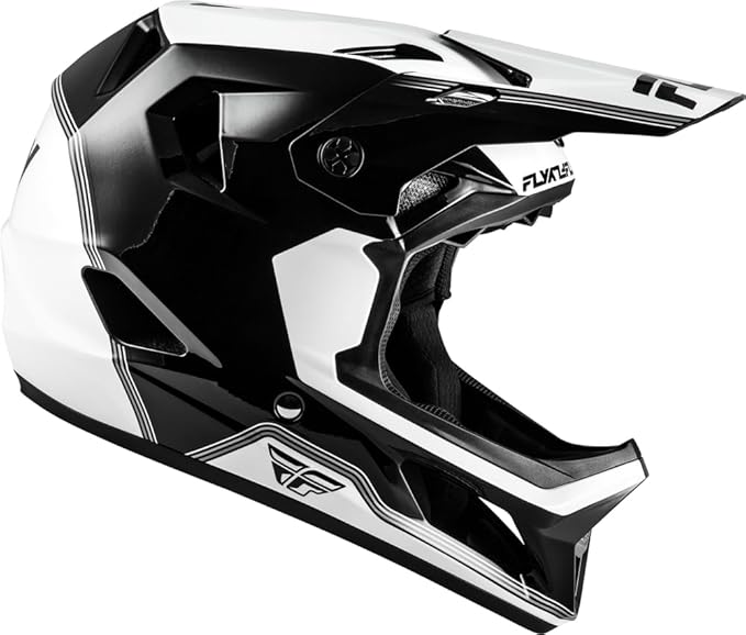 Fly Racing Rayce Full-Face Mountain Bike/BMX Helmet – ASTM F1952 DH Certified, CPSC 1203, CE EN1078, Poly-Alloy Shell, TFV Ventilation, Removable Liner-StrideForce Fitness