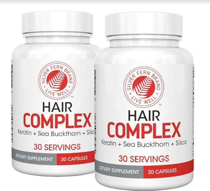 Silver Fern Hair Complex Hair Supplement for Promoting Healthy Hair - Each Bottle Contains 30 Days of Powder Supply - 2 Bottles-StrideForce Fitness