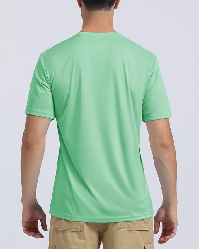 Boladeci Men's Swim Shirt Short Sleeve UPF 50+ Sun Protection SPF UV Moisture Wicking Lightweight Quick Dry Rash Guard-StrideForce Fitness