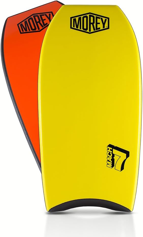MOREY® Mach 7, Pro Bodyboard; Body Boards for Beach, Embedded Rod for Durability, Engineered with HDPE Slick Bottom for Speed (2025 Model)-StrideForce Fitness