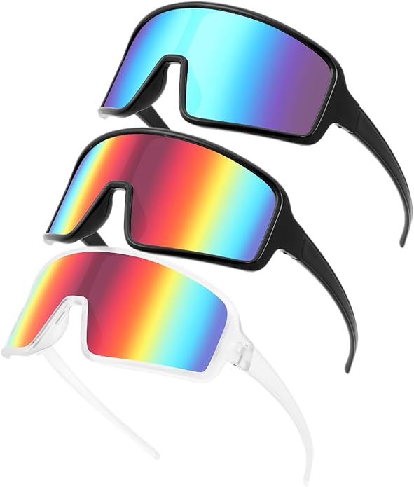 Karsaer Vision Sports Sunglasses Cycling Glasses Baseball Softball Sunglasses Unisex for Adult Youth Kids Boys Girls 8-16-StrideForce Fitness