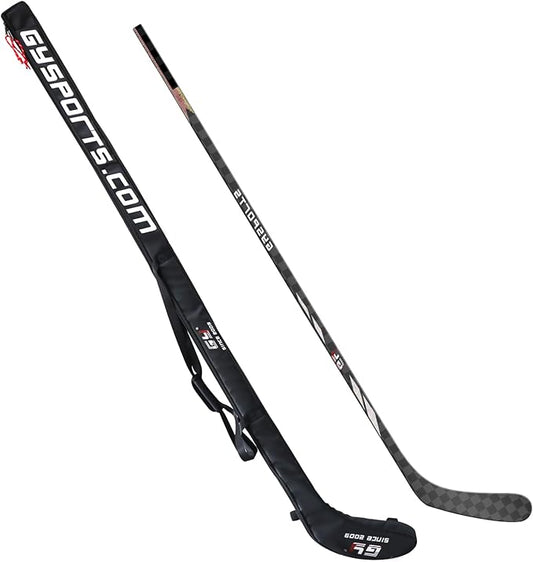 GY Ice Hockey Stick Senior Professional 100% Carbon Fibre Hockey Stick Adult 66"" Length, Shaft Woven UD 24K / Fle 75-StrideForce Fitness