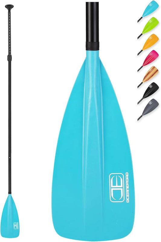 OCEANBROAD SUP Paddle - Adjustable Stand-Up Paddle for Paddleboard Kayak, Adjustable Aluminum Alloy Shaft with Reinforced Nylon Blades-StrideForce Fitness