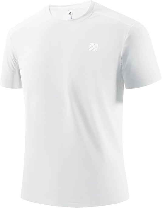 Mens Seamless Workout T-Shirts Lightweight Moisture Wicking Running Hiking Camping Tennis Pickleball Shirts for Men-StrideForce Fitness