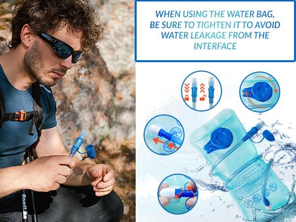 Lightweight Hydration Backpack for Women & Men, Small Running Backpack, Hiking Backpack with 2L Water Bladder Running Vest for Hiking Cycling Running Biking Black-StrideForce Fitness