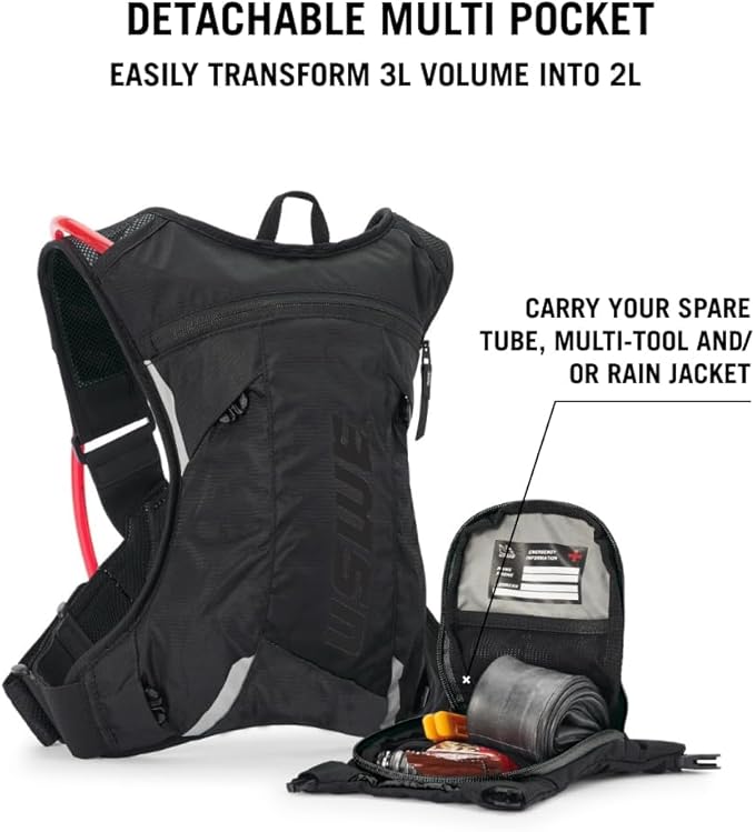 USWE MTB Hydro Hydration Pack with Hydration Bladder - Hydration Backpack for Cycling, Mountain Biking, E-MTB and Gravel Riding, Backpack with Water Bladder-StrideForce Fitness