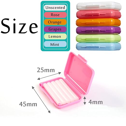 Braces Wax for Teeth 12 Pack Dental Care Orthodontic Wax for Braces Wearer (12 Pack, Colorful)