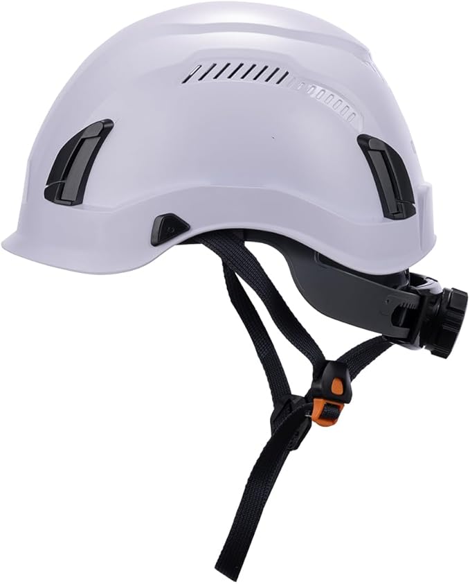 Land Helmets EcoPro Safety Helmet - ANSI/ISEA Z89.1-201 Type 1 Class C Vented - OSHA Approved - Lightweight Helmet with 6 Pt Suspension for Arborist, Industrial & Fall Protection-StrideForce Fitness
