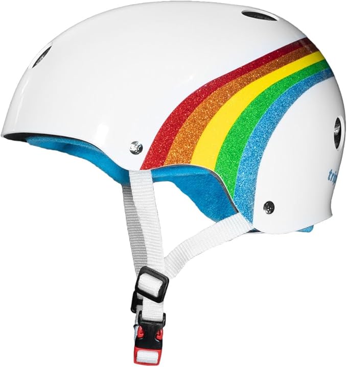 Triple Eight Certified Sweatsaver Helmet for Skateboarding, BMX, Roller Derby, Roller Skating, Inline Skating, Scooter and Bike-StrideForce Fitness