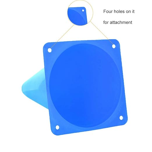 Alyoen 9 inch Traffic Cones, Plastic Sport Cones, Blue Soccer Training Cones for Outdoor Activity & Festive Events (Sets of 10/15/ 20)-StrideForce Fitness