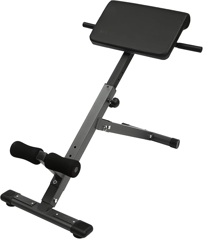 Roman Chair, Hyperextension Bench Roman Chair Adjustable Back Extension Machine Lower Back Exercise Equipment Multi-Functional Workout Bench for Home Gym Full Body Abs Glutes Core Muscles-StrideForce Fitness