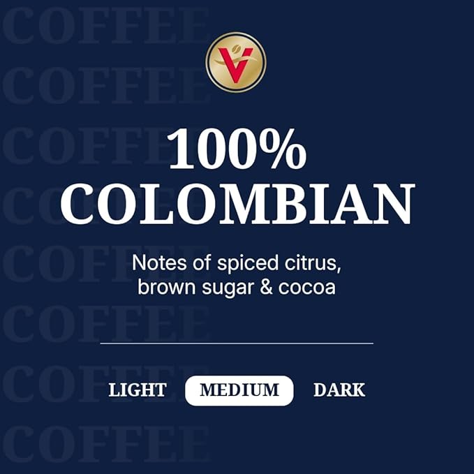 Victor Allen's Coffee 100% Colombian, Medium Roast, 42 Count, Single Serve Coffee Pods for Keurig K-Cup Brewers-StrideForce Fitness