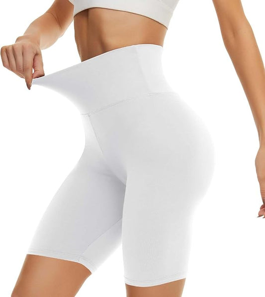 CAMPSNAIL Workout Biker Shorts Women - 3"/5"/8" High Waisted Tummy Control Spandex Booty Volleyball Shorts for Yoga Dance