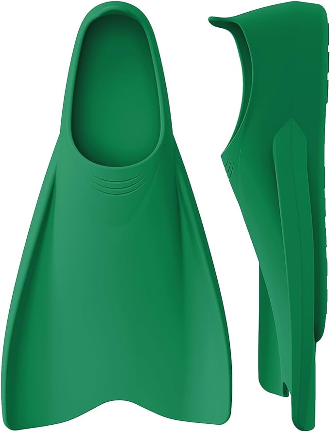 W WSTOO Streamlined Swimming Fins,Training Short Flippers,Silicone Swimming Flippers for Kids Adults Men and Women for Swimming Snorkeling and Diving-StrideForce Fitness