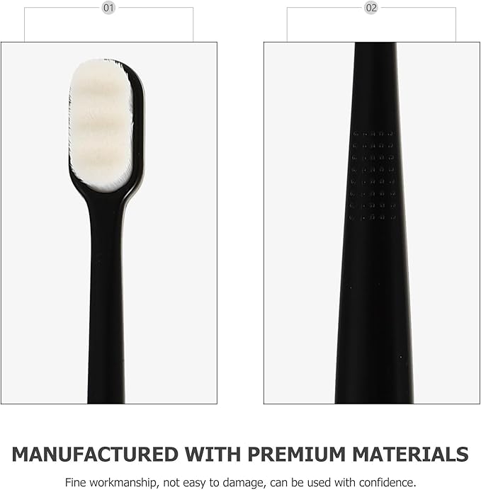 Luxshiny 6pcs Soft Bristle Toothbrushes with Ergonomic Anti-Slip Handle Deep Clean for Sensitive Gums Oral Care Supplies for Travel and Home Use