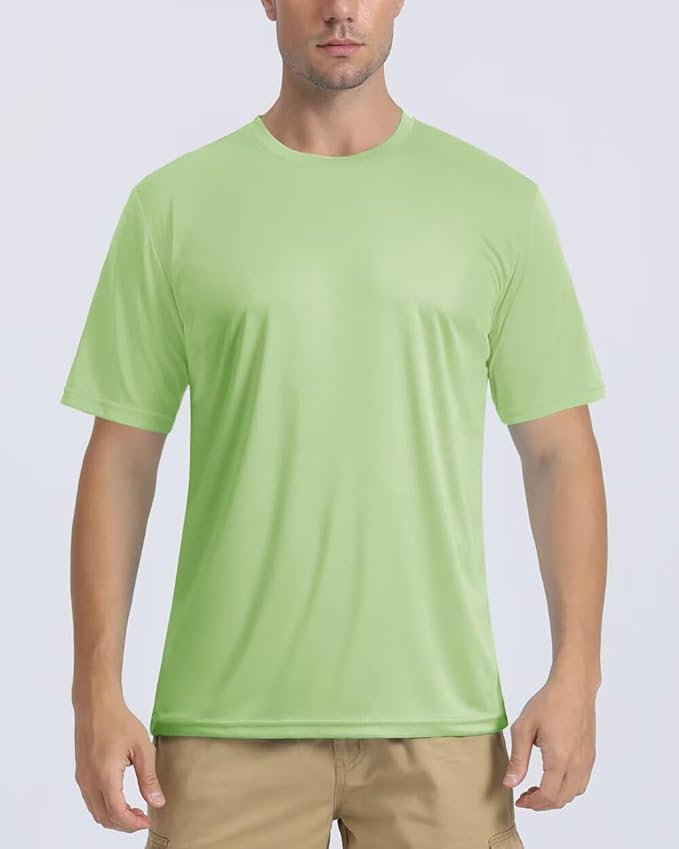 Boladeci Men's Swim Shirt Short Sleeve UPF 50+ Sun Protection SPF UV Moisture Wicking Lightweight Quick Dry Rash Guard-StrideForce Fitness