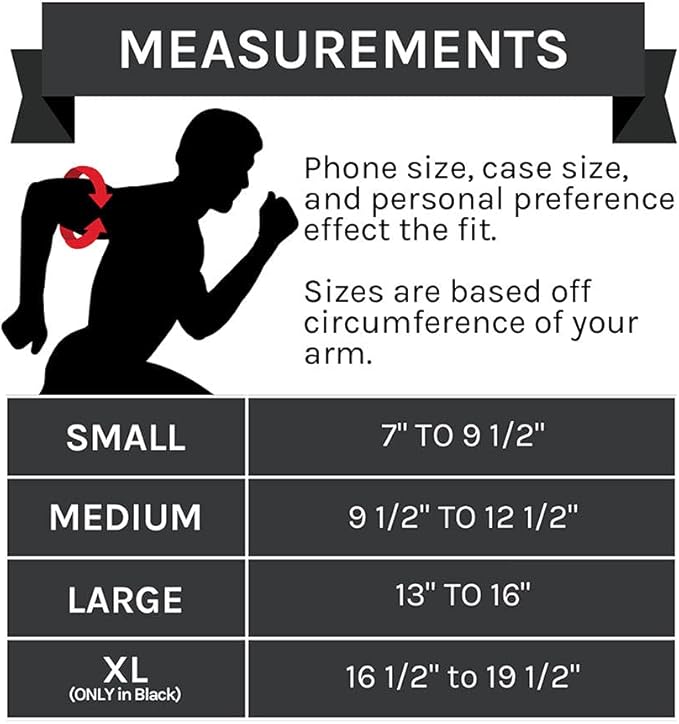 Sprigs Phone Armband Sleeve for iPhone 14, 13, 12, 11, X Galaxy Z, S22, S21, S20 Google Pixel 7, 6, 5. The Lightest & Most Comfortable Running Armband, Stretches to Fit All Phones with Case for Women & Men-StrideForce Fitness