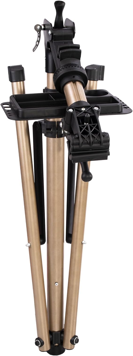 teraysun Bike Repair Stand,Home Foldable Aluminum Alloy Bicycle Workstand Floor for Road Bikes and Mountain Bikes-Height Adjustable-StrideForce Fitness